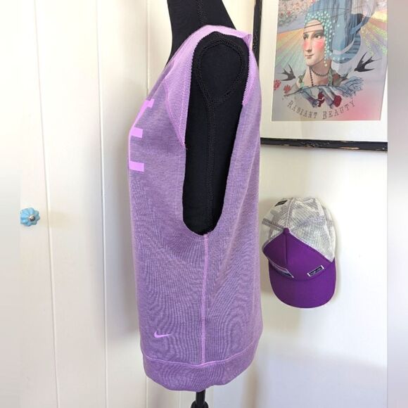 Nike Purple Orchid Mesh Muscle Tank Top sz SM EUC - Picture 5 of 9